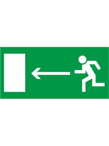 Sticker Emergency exit left 